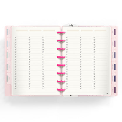 Carchivo - Planner Ingeniox A5 Neon (12 meses-no fechado) - Rosa Pastel