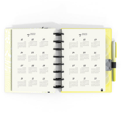 Carchivo - Planner Ingeniox A5 (14 meses - no fechado) Soft - Amarillo Morado