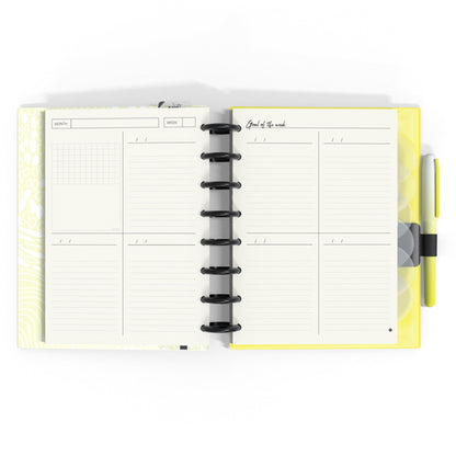 Carchivo - Planner Ingeniox A5 (14 meses - no fechado) Soft - Amarillo Morado