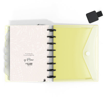 Carchivo - Planner Ingeniox A5 (14 meses - no fechado) Soft - Amarillo Morado