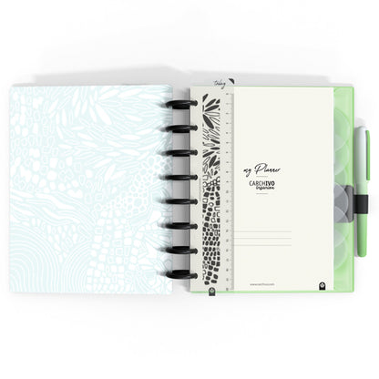 Carchivo - Planner Ingeniox A5 (14 meses - no fechado) Soft - Verde Morado