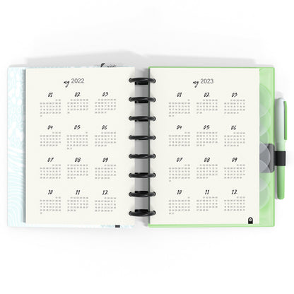 Carchivo - Planner Ingeniox A5 (14 meses - no fechado) Soft - Verde Morado