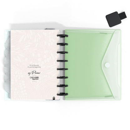 Carchivo - Planner Ingeniox A5 (14 meses - no fechado) Soft - Verde Morado