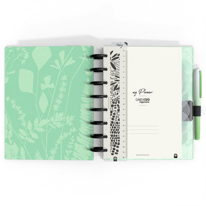Carchivo - Planner Ingeniox A5 (14 meses - no fechado) Soft - Verde Shizen