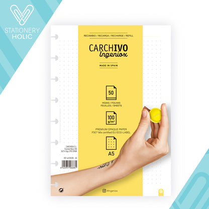 Carchivo - Refill A5 - Dotgrid