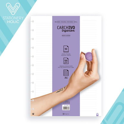 Carchivo - Refill A4 - Lineas