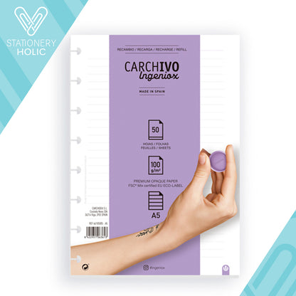 Carchivo - Refill A5 - Lineas