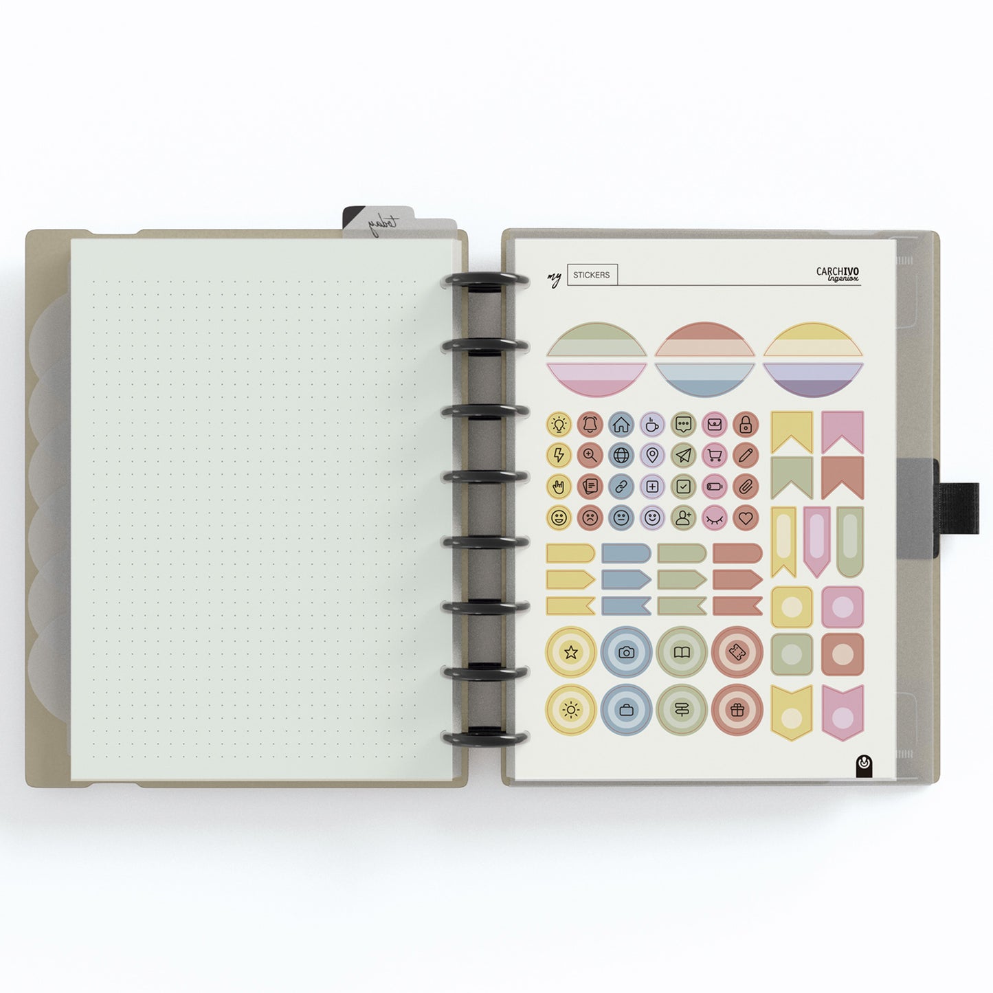 Carchivo - Planner Ingeniox A5 (14 meses - no fechado) - Beige