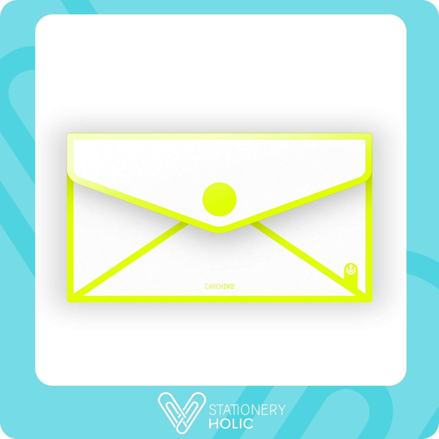 Carchivo - Sobre Sendy Check - Amarillo Neon