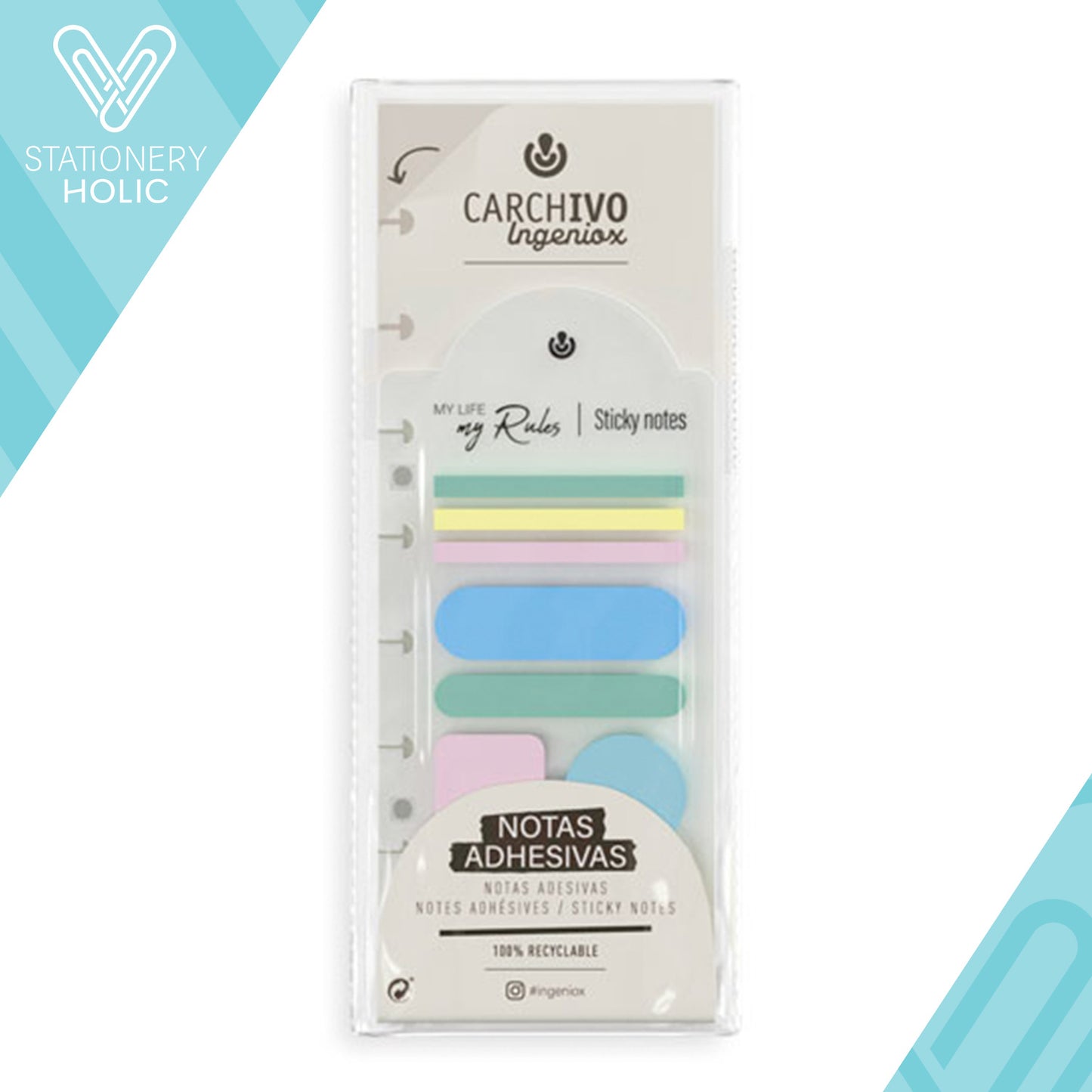 Carchivo - Sticky Notes Ingeniox - Pastel