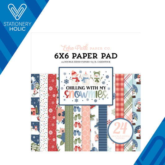 Echo Park - Bloc Papel 6 x 6 - Chilling With Snowmies