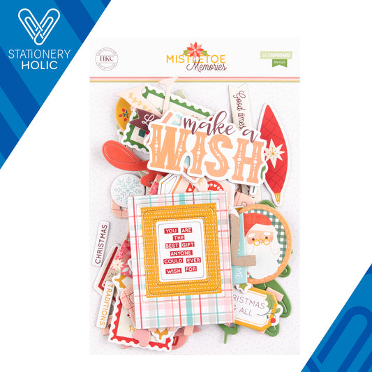 Hip Kit Club - Chipboards Accents - Mistletoe Memories