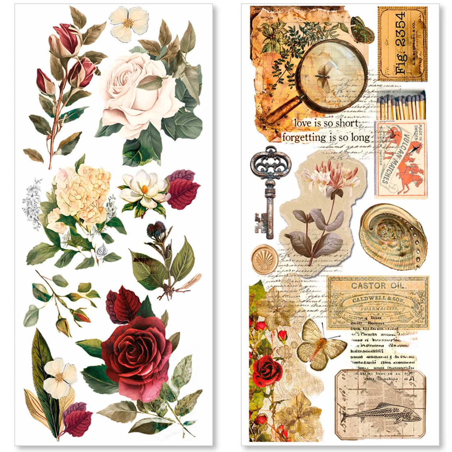 Ciao Bella - Stickers (5 hojas, no precortadas) - Cabinet of Curiosities