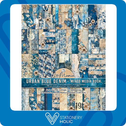 Ciao Bella - Maxi Mixed Media Book A4 - Urban Blue Denim
