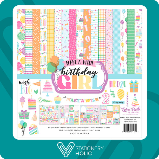 Echo Park - Colección 12 x 12 - Make A Wish Birthday Girl