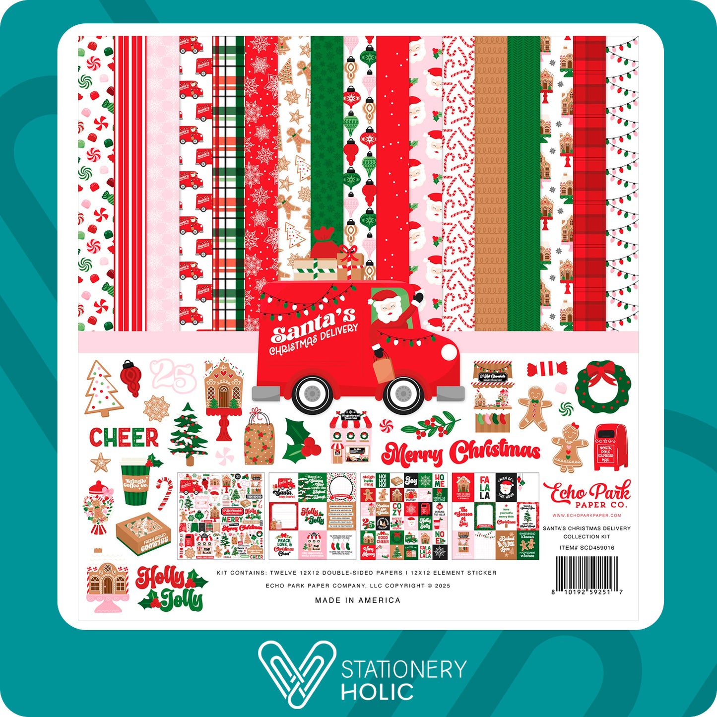 Echo Park - Colección 12 x 12 - Santa's Christmas Delivery