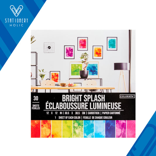 Colorbok - Bloc Papel 12 x 12 - Bright Splash