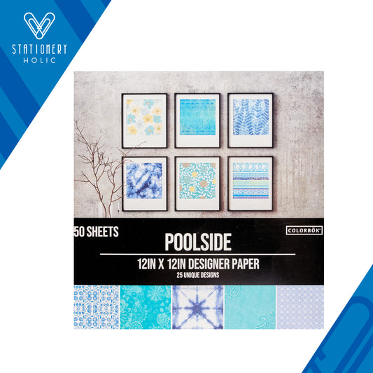 Colorbok - Bloc Papel 12 x 12 - Poolside