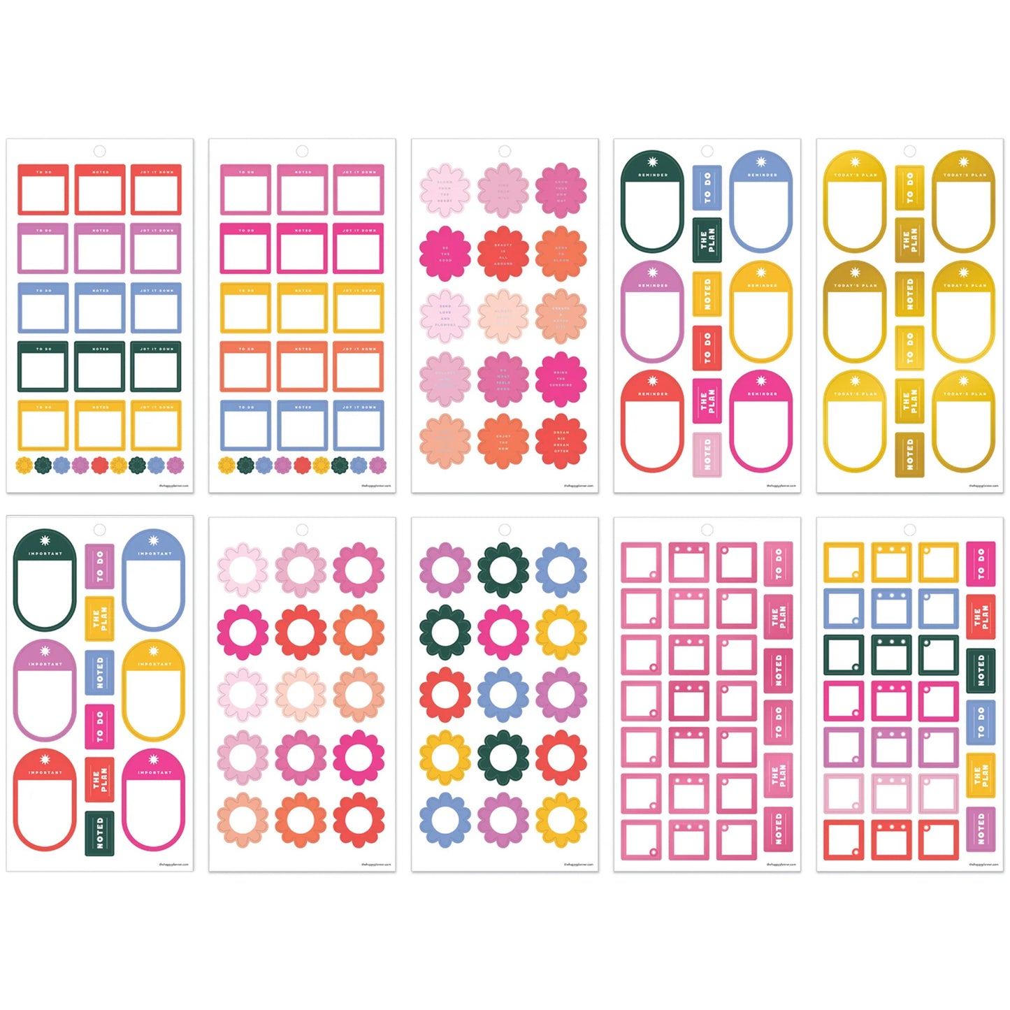 Happy Planner - Sticker Book - Color Vibe