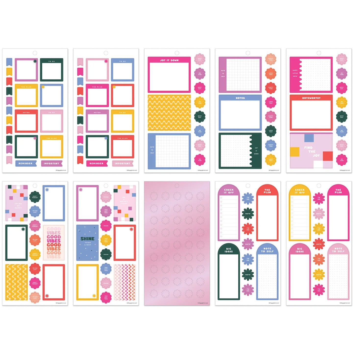 Happy Planner - Sticker Book - Color Vibe