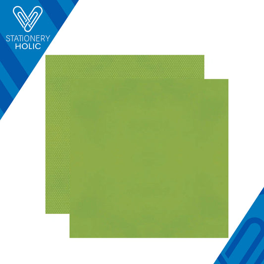 Simple Stories - Hoja Papel 12 x 12 con textura - Color Vibe - Green