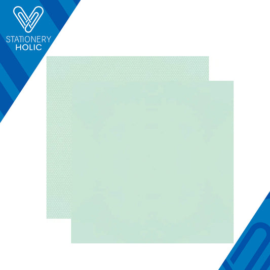 Simple Stories - Hoja Papel 12 x 12 con textura - Color Vibe - Mint