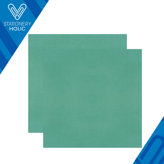 Simple Stories - Hoja Papel 12 x 12 con textura - Color Vibe - Peacock