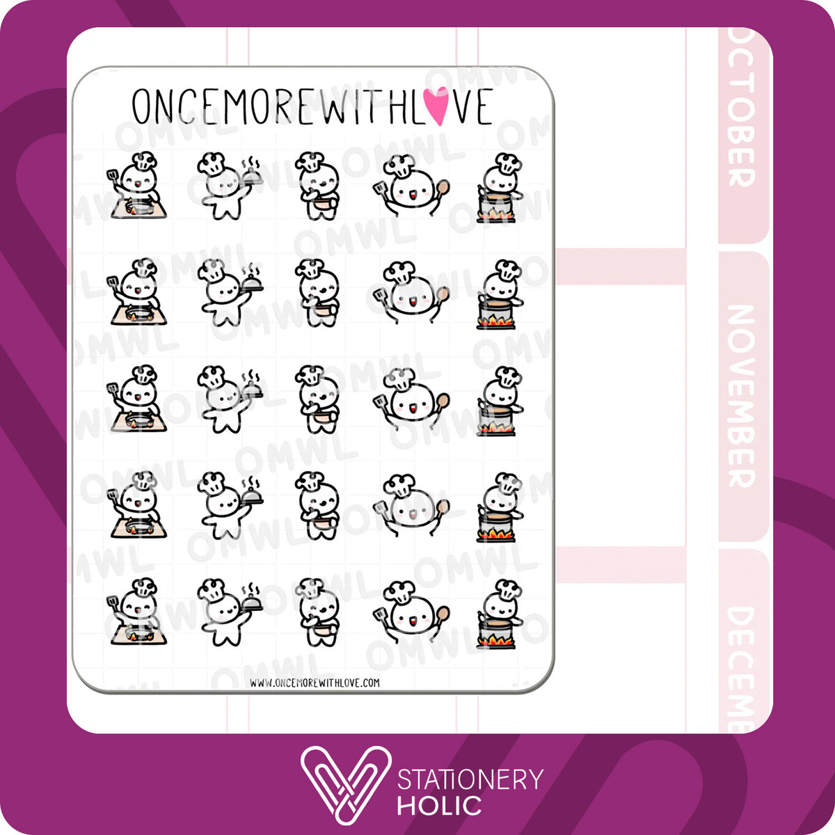 Once More With Love - Stickers - Cooking Time 2.0