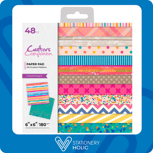 Crafter's Companion - Bloc Papel 6 x 6 - All Occasion Patterns