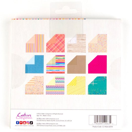 Crafter's Companion - Bloc Papel 6 x 6 - All Occasion Patterns
