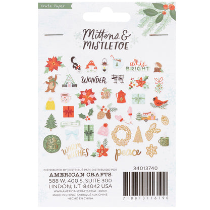 Crate Paper - Ephemera - Mittens & Mistletoe