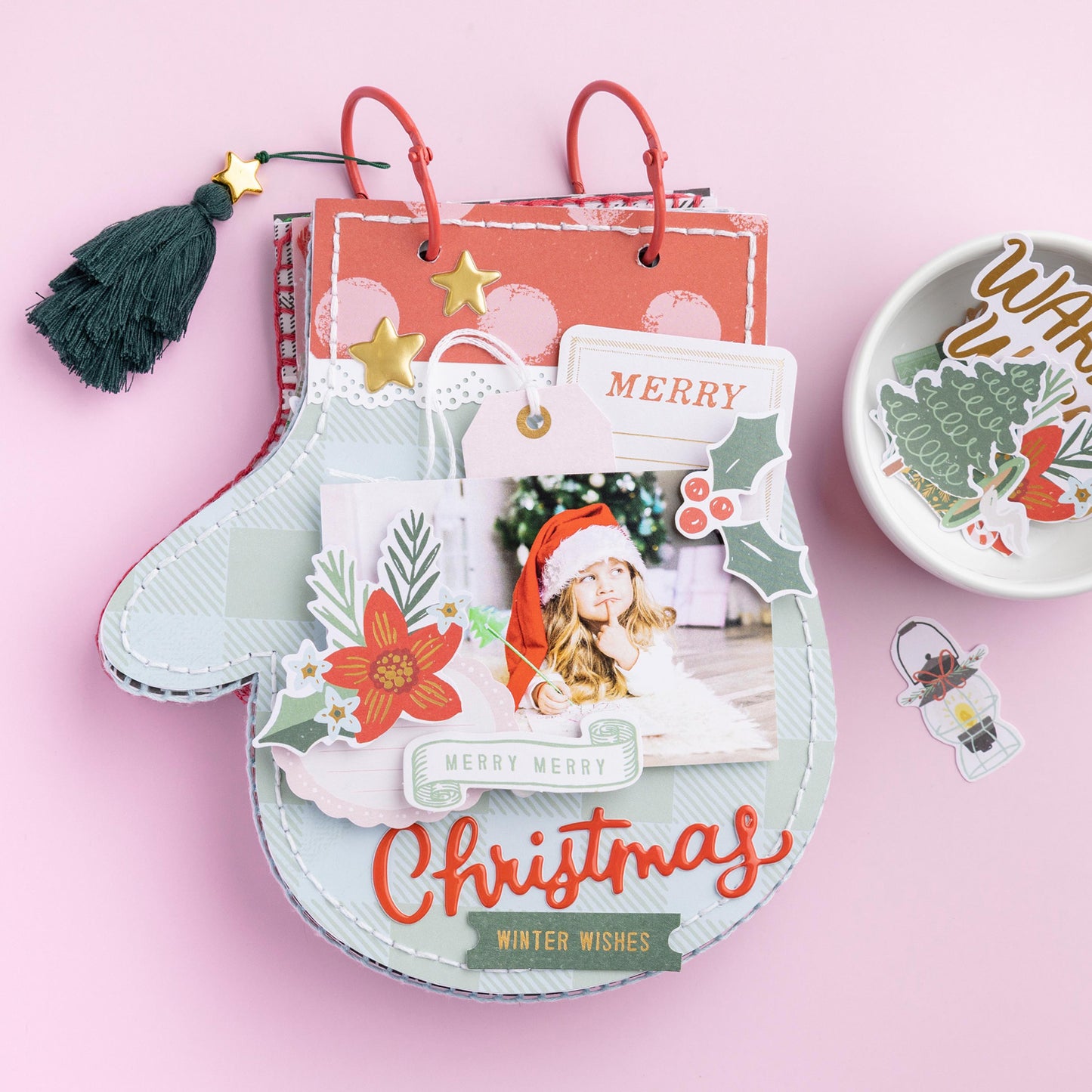 Crate Paper - Ephemera - Mittens & Mistletoe