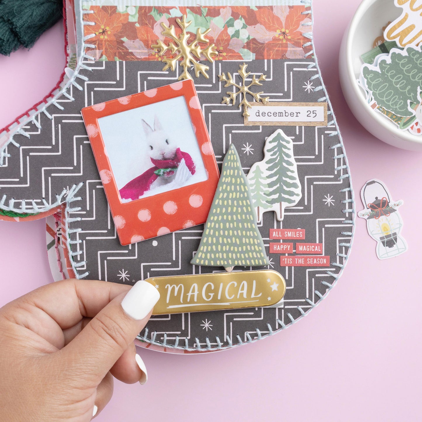 Crate Paper - Ephemera - Mittens & Mistletoe