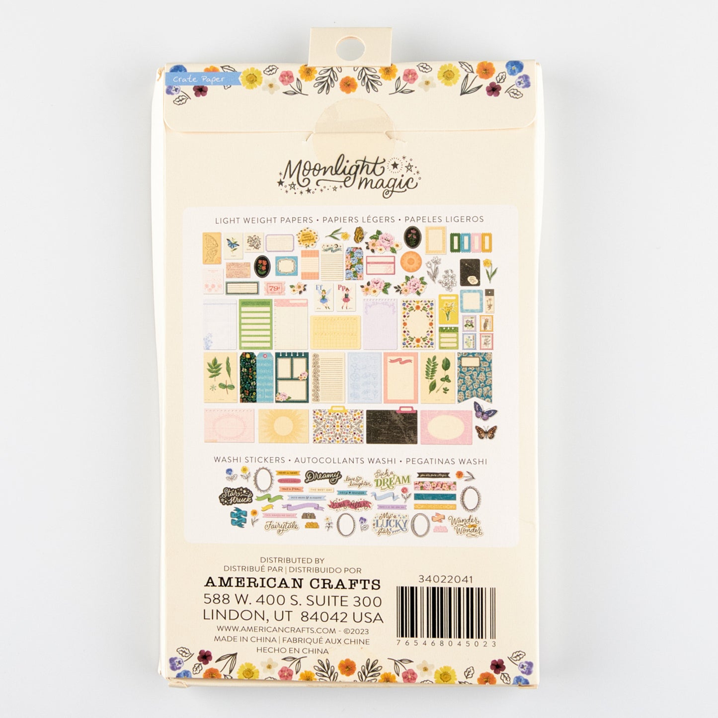 Crate Paper - Ephemera y Washi Stickers - Moonlight Magic