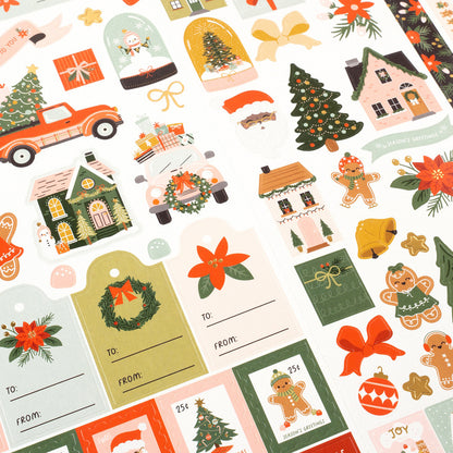 Crate Paper - Stickers 6 x 12 - Holly Jolly Holiday