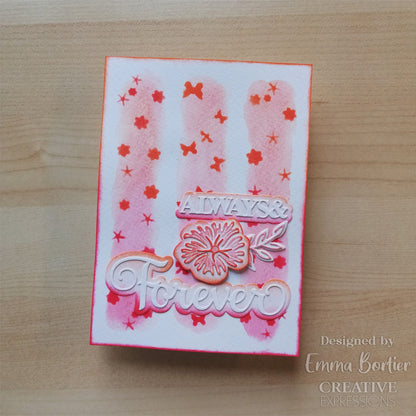Creative Expressions - Stencil En Capas 4 x 8 Washi Strip - Breezy Blooms