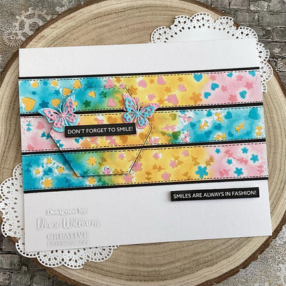 Creative Expressions - Stencil En Capas 4 x 8 Washi Strip - Ditsy Print