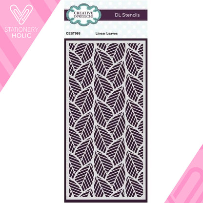 Creative Expressions - Stencil 4 x 8 - Linear Leaves