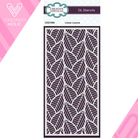 Creative Expressions - Stencil 4 x 8 - Linear Leaves