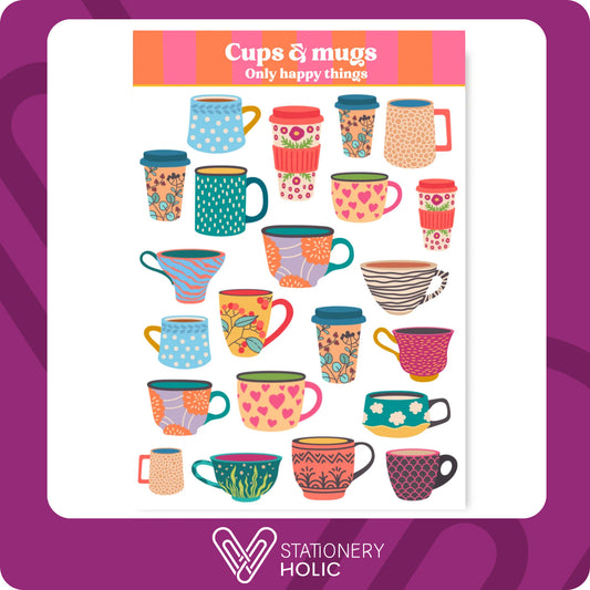 Only Happy Things - Stickers - Cups & Mugs