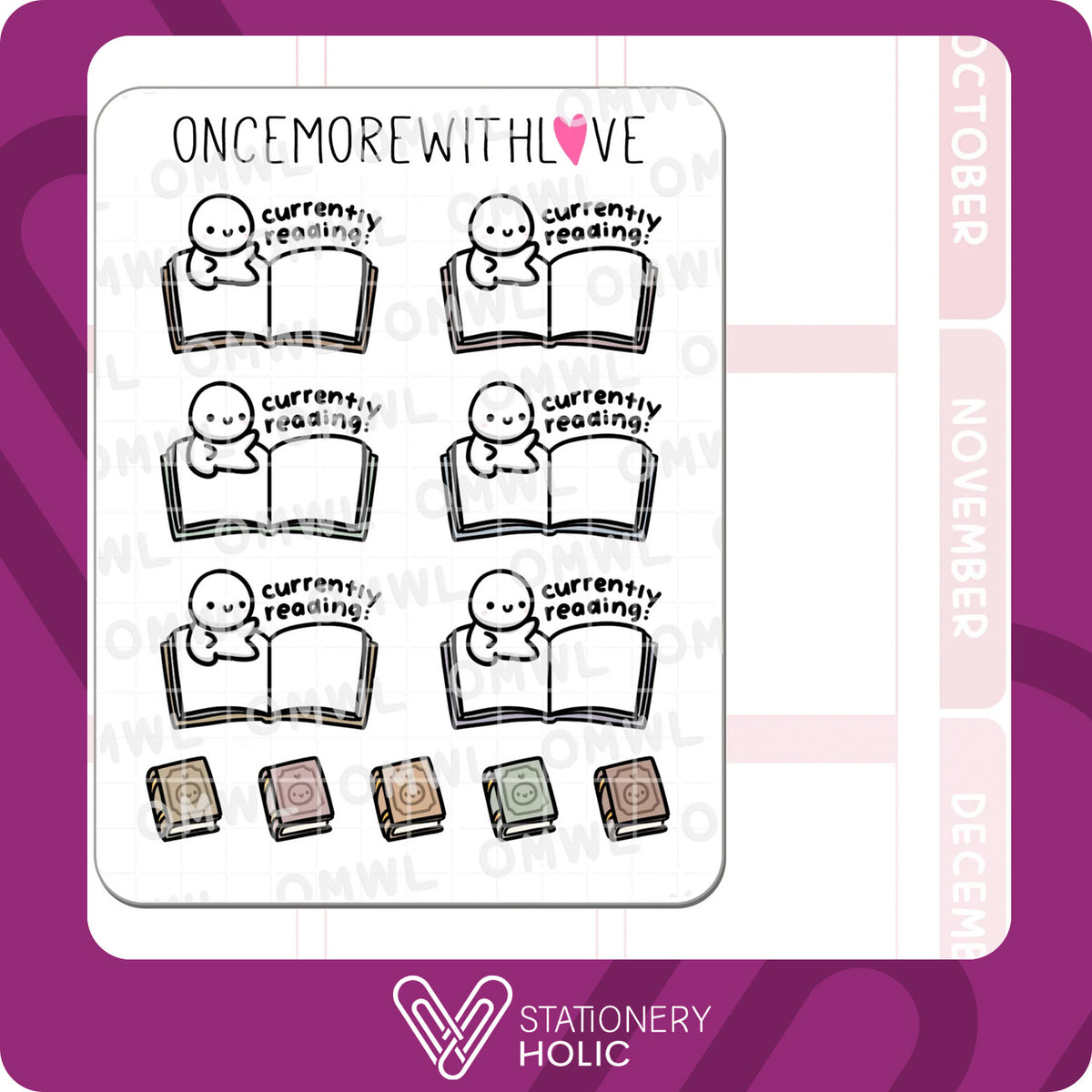 Once More With Love - Stickers - Currently Reading