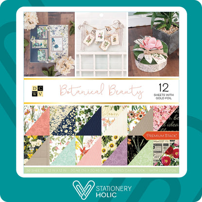 DCWV - Bloc Papel 12 x 12 - Botanical Beauty