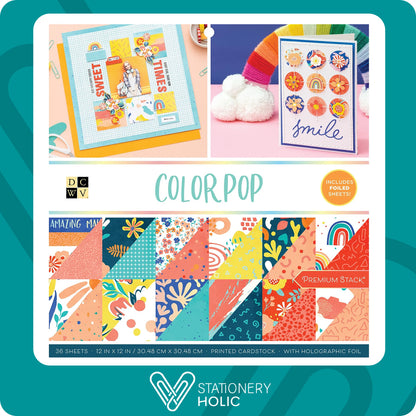 DCWV - Bloc Papel 12 x 12 - Color Pop
