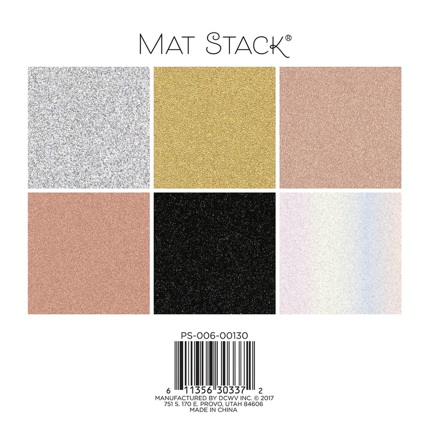 DCWV - Bloc Papel 6 x 6 - Glitzy Metallics