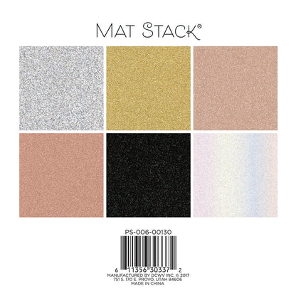 DCWV - Bloc Papel 6 x 6 - Glitzy Metallics