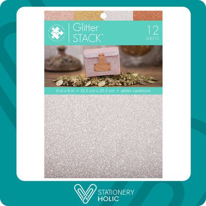 DCWV - Bloc Papel 6 x 8 - Glitter