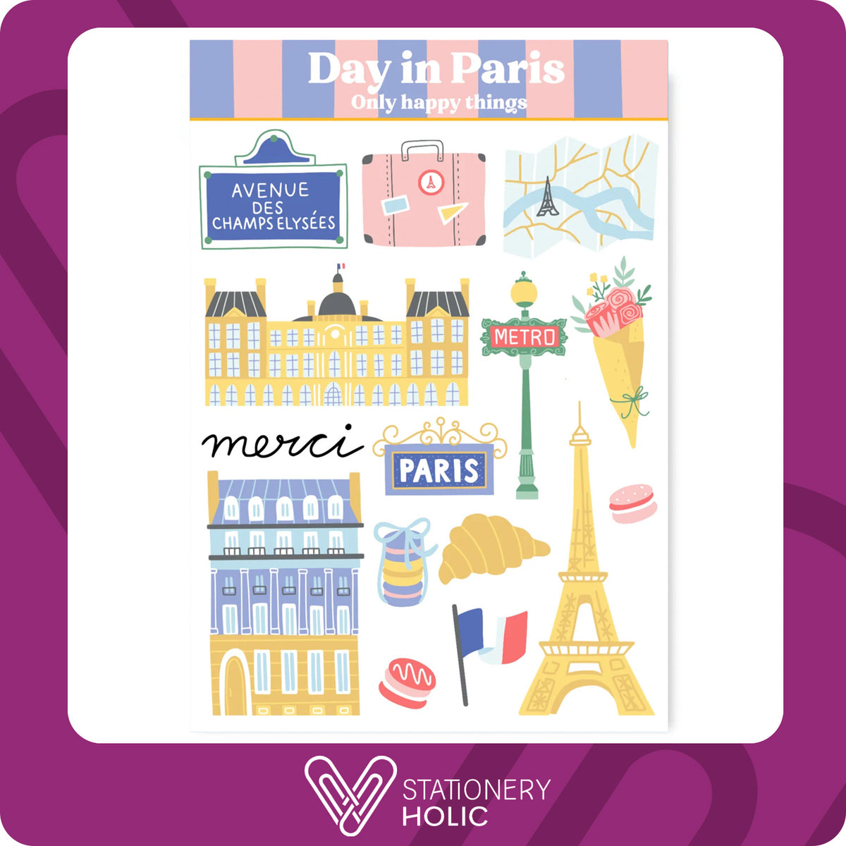 Only Happy Things - Stickers - Day In Paris