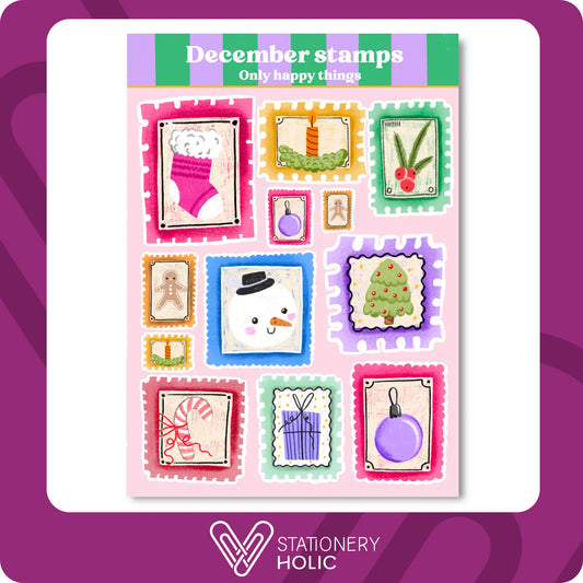 Only Happy Things - Stickers - December Stamps