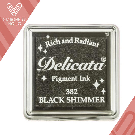 Tsukineko - Delicata Almohadilla Tinta Mini - Black Shimmer