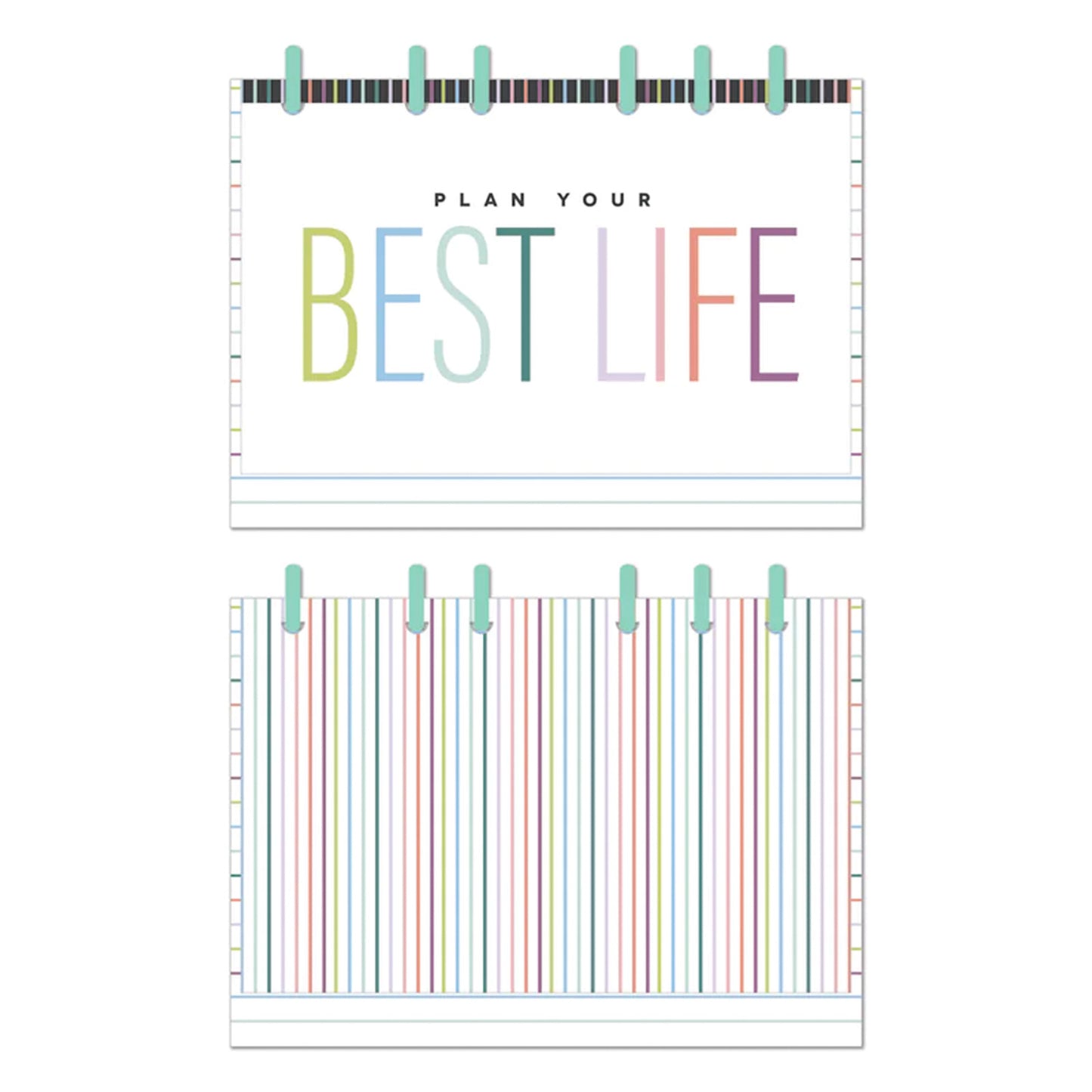 Happy Planner - Calendario de Escritorio Perpetuo - Plan Your Best Life